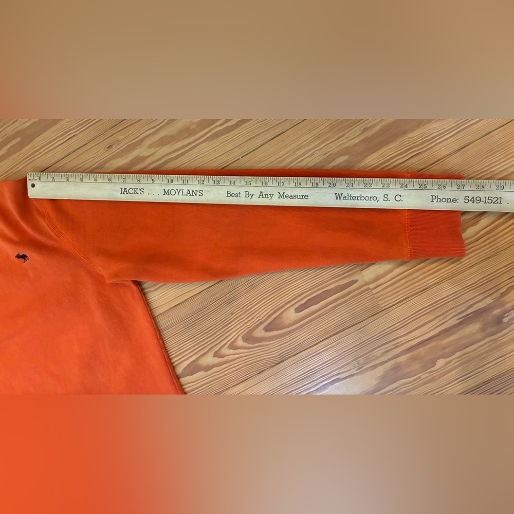Abercrombie & Fitch Y2K Orange Moose Logo Crewneck Sweat Men’s LG 100% Cotton